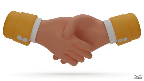 istock Hold one's hands cartoon icon design. Yellow  sleeve shaking hands. Business handshake, successful deal, partners, teamwork, Contract agreement, Partnership and cooperation concept.3D vector illustration. 1473979162