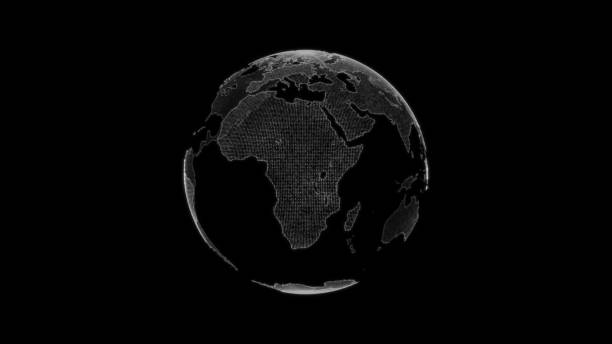 istock World globe from particles. HUD. Digital planet Earth. Abstract world map 1473980837