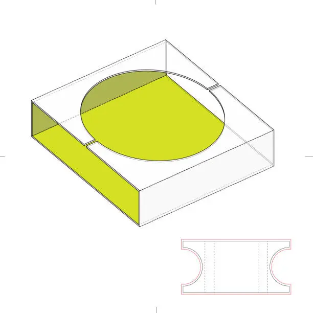 Vector illustration of Custom Base Box