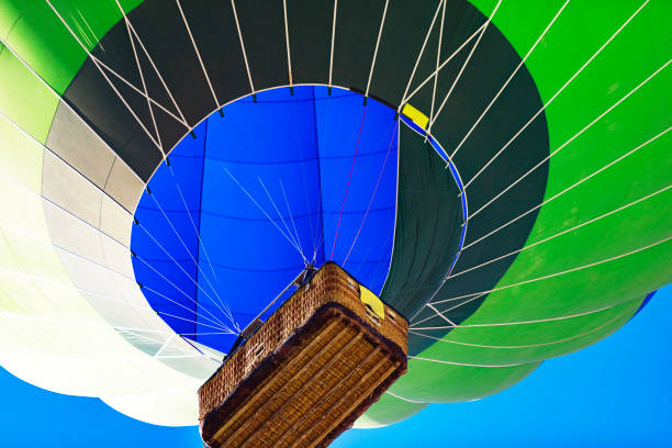 primo piano del cesto della mongolfiera in cappadocia - cappadocia hot air balloon turkey basket foto e immagini stock