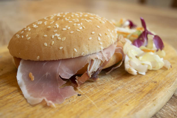 istock sandiwich with raw ham and salad 1473993102