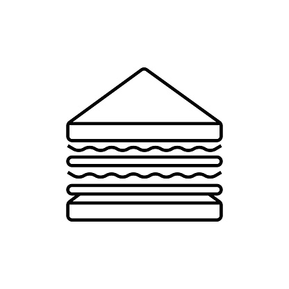 Sandwich and Bakery Items Line Icon