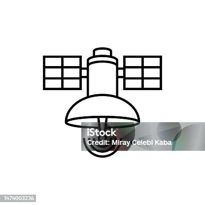 istock Satellite and Communication Line Icon 1474003236