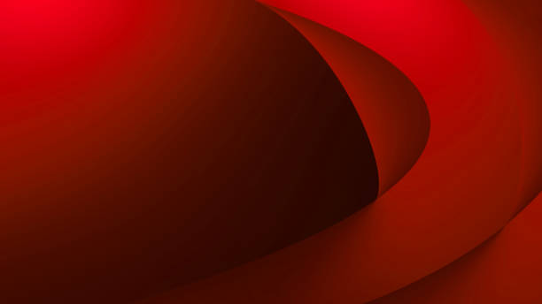 Red Curve Shapes Soft Defocused Blurred Motion Abstract Background