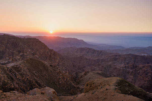 istock Sunset over King's Highway Road 35, Jordan 1474006346