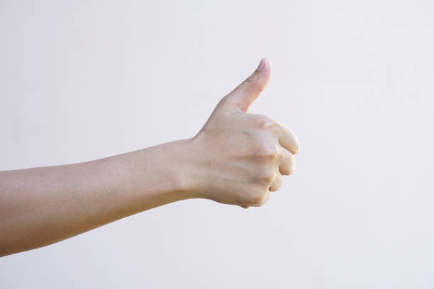 istock Asian woman hand making awesome sign 1474010368
