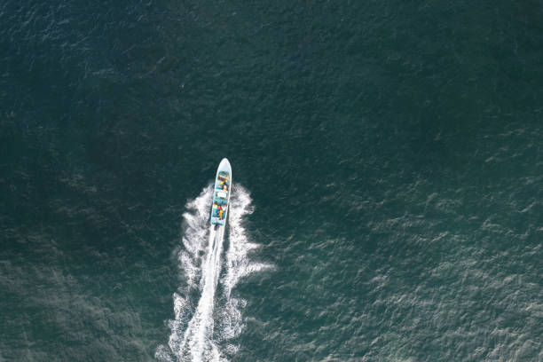 istock Moving fishing boat 1474010892