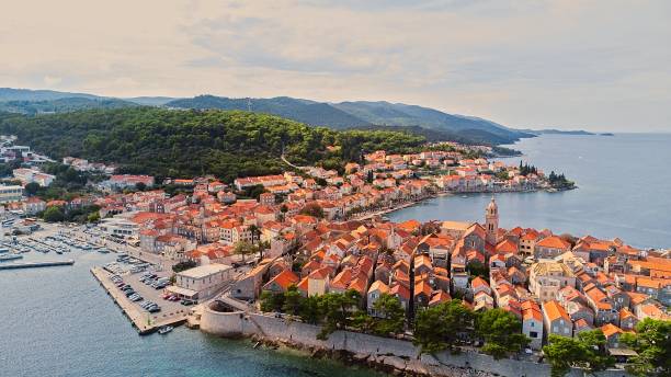 istock Croatia, Korcula Island. Drone photo. 1474013420