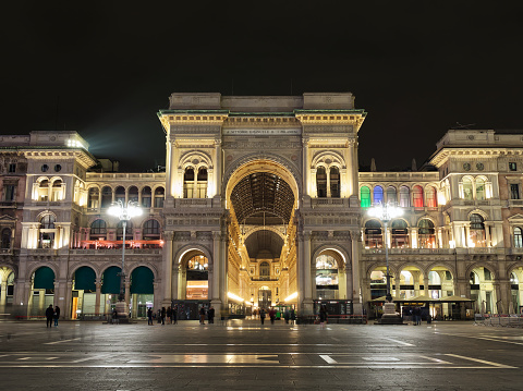 Gallery (Galleria) Vittorio Emanuele II in Milan, Italy