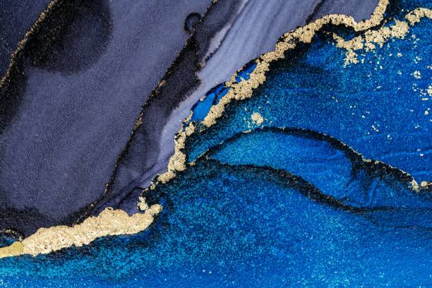 istock Marble ink abstract art from exemplary original painting abstract background 1474024227