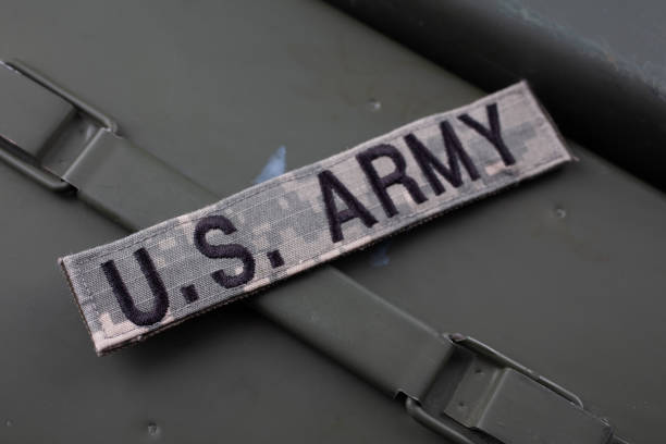 istock US ARMY branch tape on green ammo can 1474027587