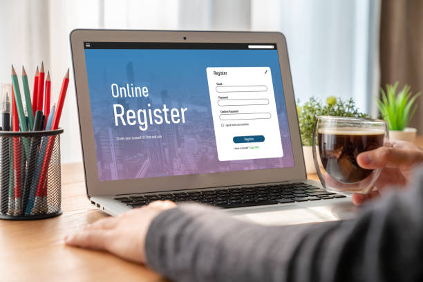 istock Online registration form for modish form filling 1474031659