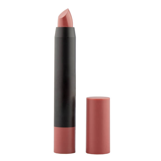 istock Open lipstick in a black case on a white background 1474036098