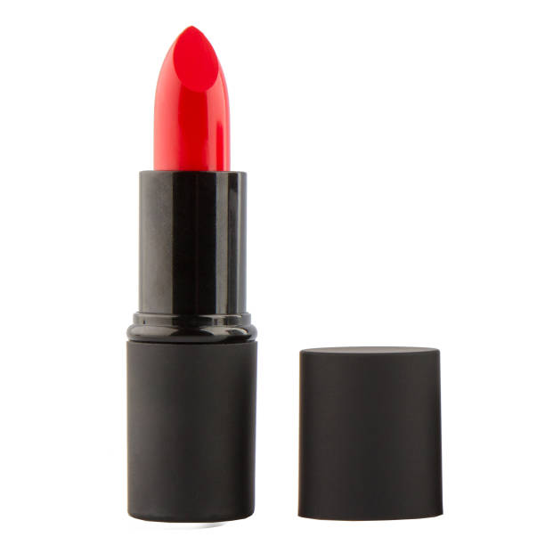 istock Open lipstick in a black case on a white background 1474036127