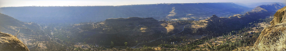 A panoramic view of Butte Creek Canyon