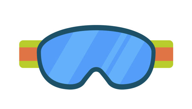 ilustrações de stock, clip art, desenhos animados e ícones de snowboarding goggles - sun protection glasses glass