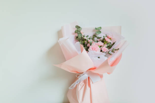 istock Beautiful carnation bouquet on white background 1474049545