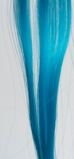 istock Blue color hair wig 1474050240