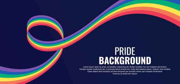 ilustrações de stock, clip art, desenhos animados e ícones de lgbt pride abstract background. vector background with rainbow colors. vector banner template for pride month - pride