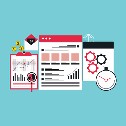 Web Development Flat Concept With Gradients Stock Illustration ...