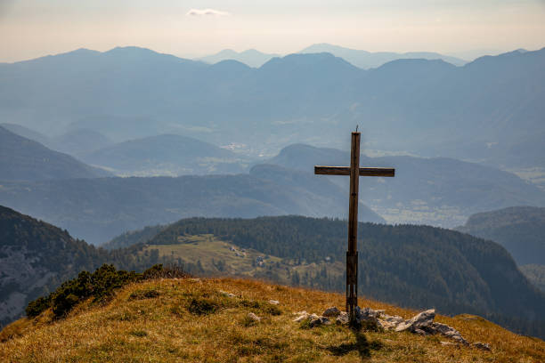istock Cross up in the Alps mountains 1474065611
