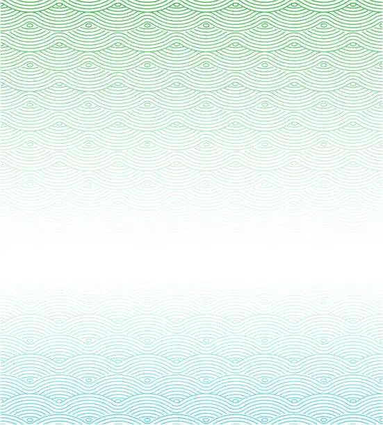 Vector illustration of Vector Chinese traditional wave pattern background