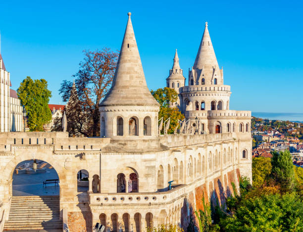 istock Fisherman Bastion at sunrise, Budapest, Hungary 1474069535