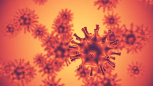 Photo of H3N2 influenza virus medical concept
