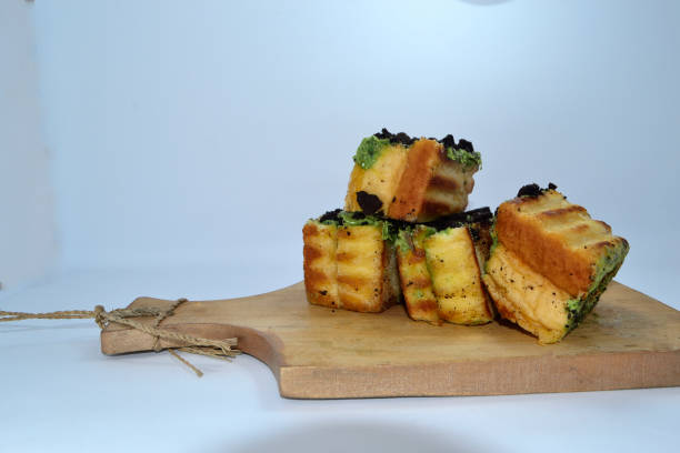istock Roti Bakar with chocolate biscuit and matcha topping 1474075545