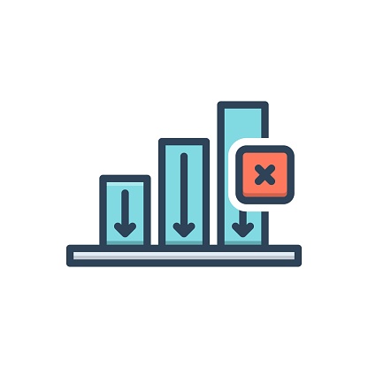 Decline Decrease Stock Illustration - Download Image Now - Arrow Symbol ...