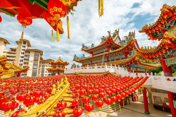 Photo of Chinese lanterns in Thean Hou Temple