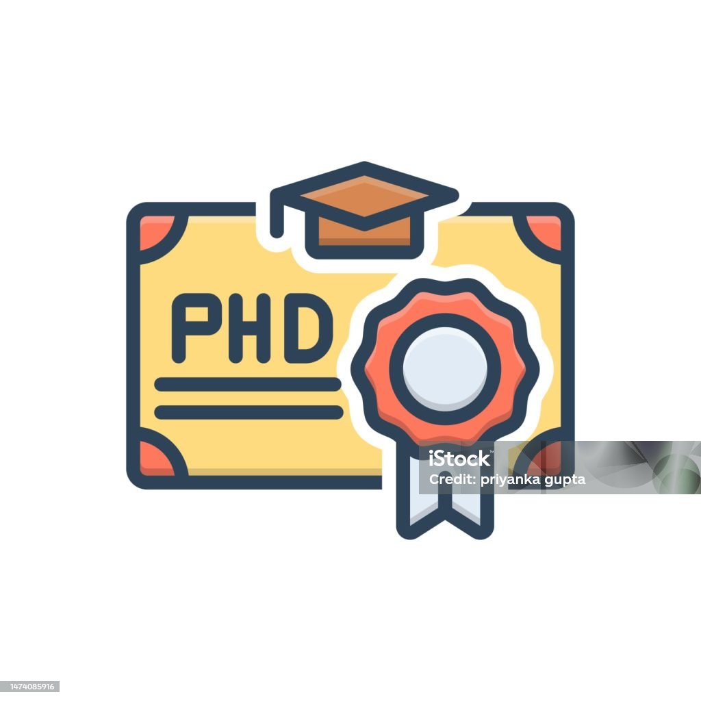 Phd Vector Phd Graduate Stock Illustration - Download Image Now - Graduation ...