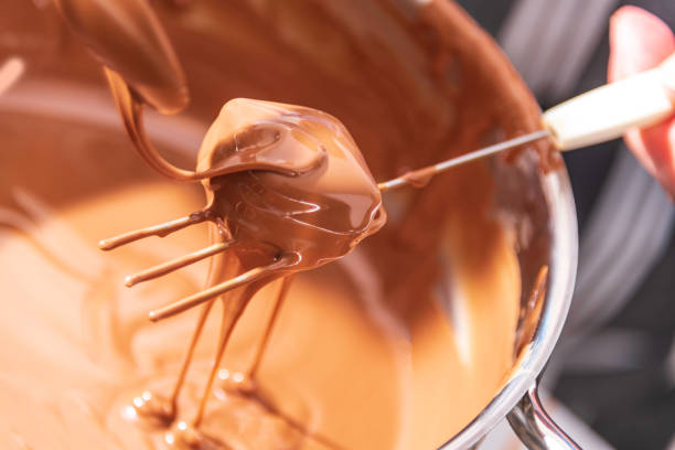 istock Christmas Cookies Coating With Chocolate 1474088853