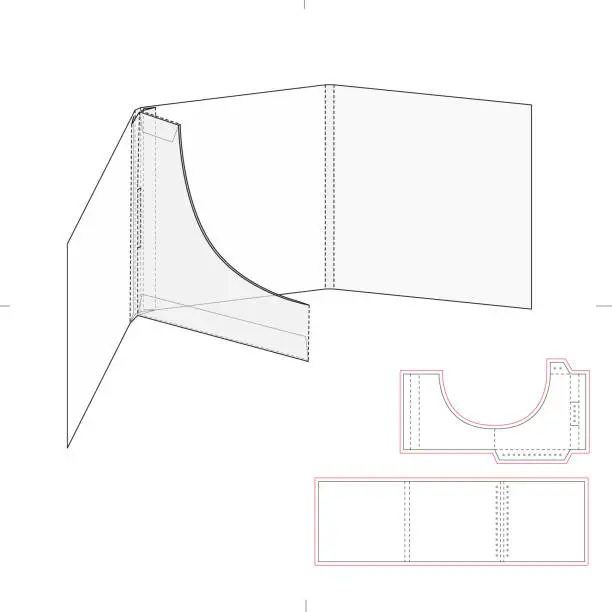 Vector illustration of Custom Folder Envelope for CD and DVD