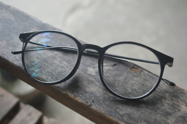 istock Minimalist black glasses for myopia 1474095237