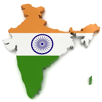 India flag map
