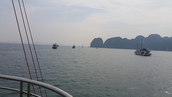 Ha Long Bay is a world famous natural heritage site in Vietnam.