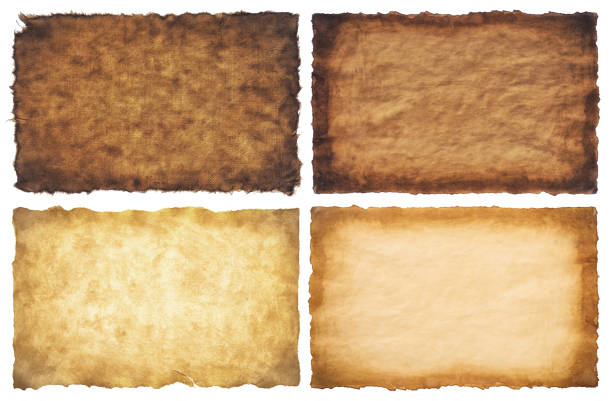 istock collection set old parchment paper sheet vintage aged or texture isolated on white background 1474099968