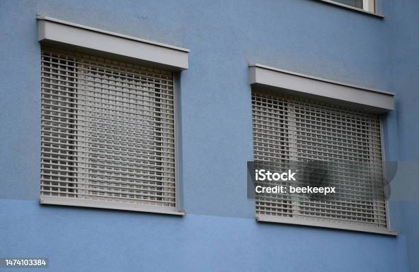 The Rolling Grille Consists Of A Steel Or Aluminum Armor That Is Wound On A Shaft Located Above The Opening The Shaft Can Be Covered With An Aluminum Cover A Quick Run Down When Going On Vacation Stock Photo - Download Image Now