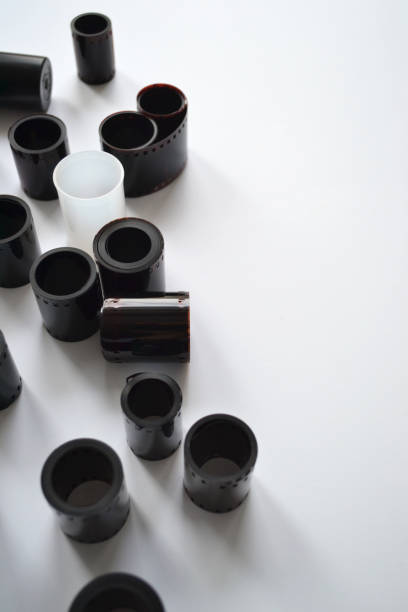 istock 35mm color negative film on white background. 1474105351