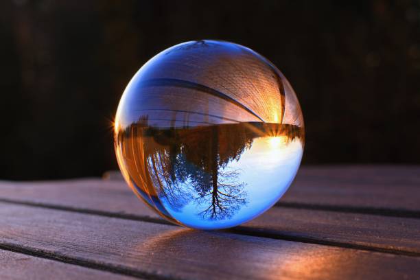 istock Lens ball creative photography, landscape reflection 1474109390