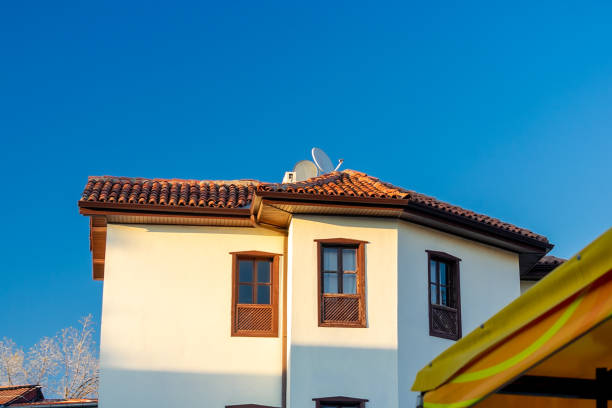 Turkey. Street in the city of Antalya. Old street. An old house.