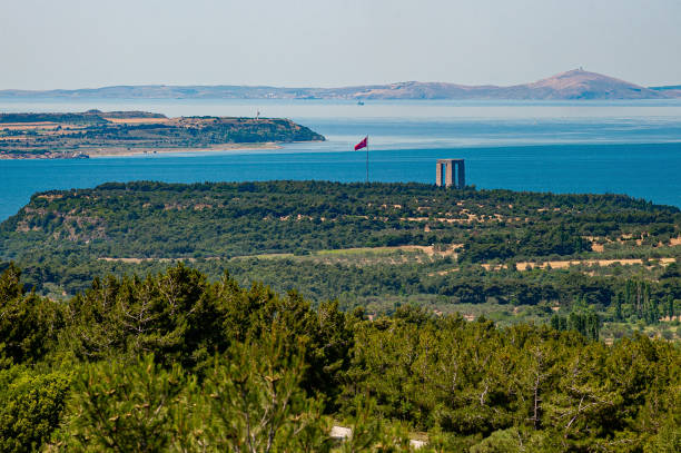 istock Canakkale Strait (Hellespont) and Monument 1474117353