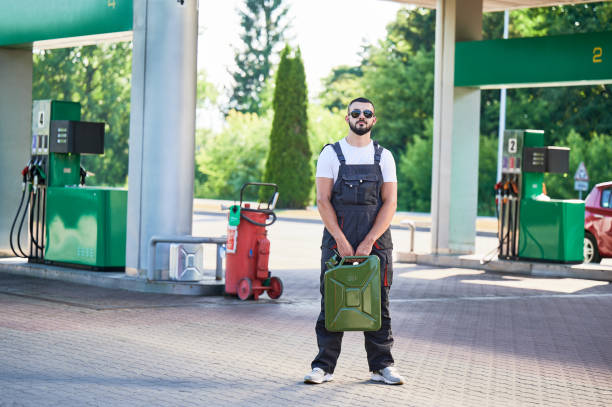 istock Professional worker holding canister in hands 1474120342