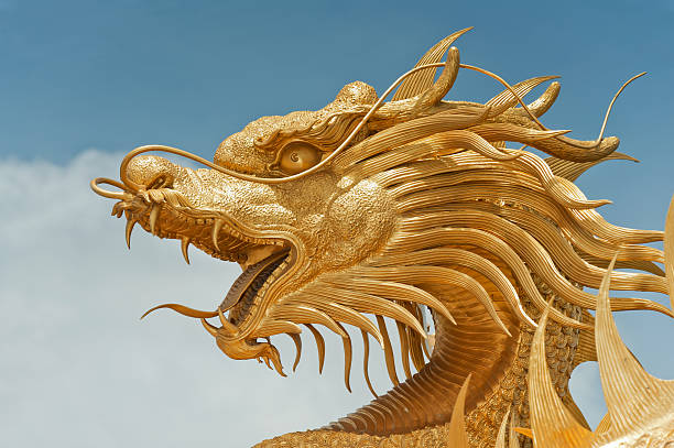 istock Golden Chinese Dragon. 147412045