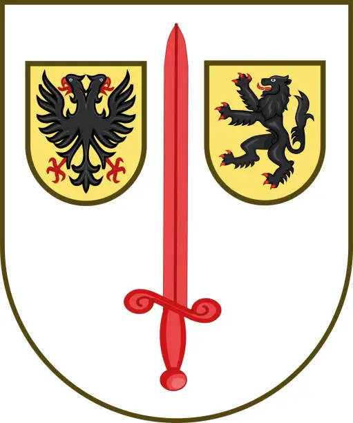 Vector illustration of Coat of arms of AALST, BELGIUM