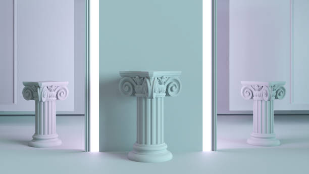 istock ancient column display podium. Podium for display product 1474128743