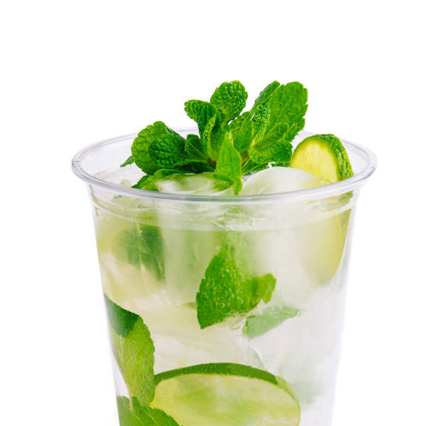 istock Fresh mojito drink on white background 1474131516