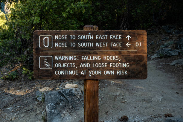 istock Climbing Route Directions in Yosemite 1474135170