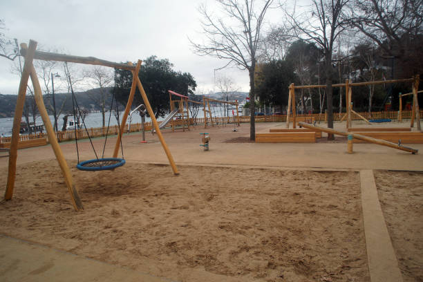 Children's playground in a public park